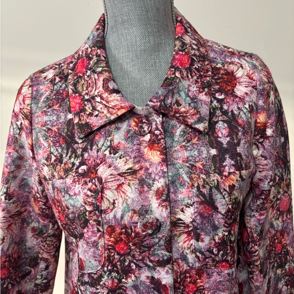 Floral Women's Coat - Picture 2 of 8